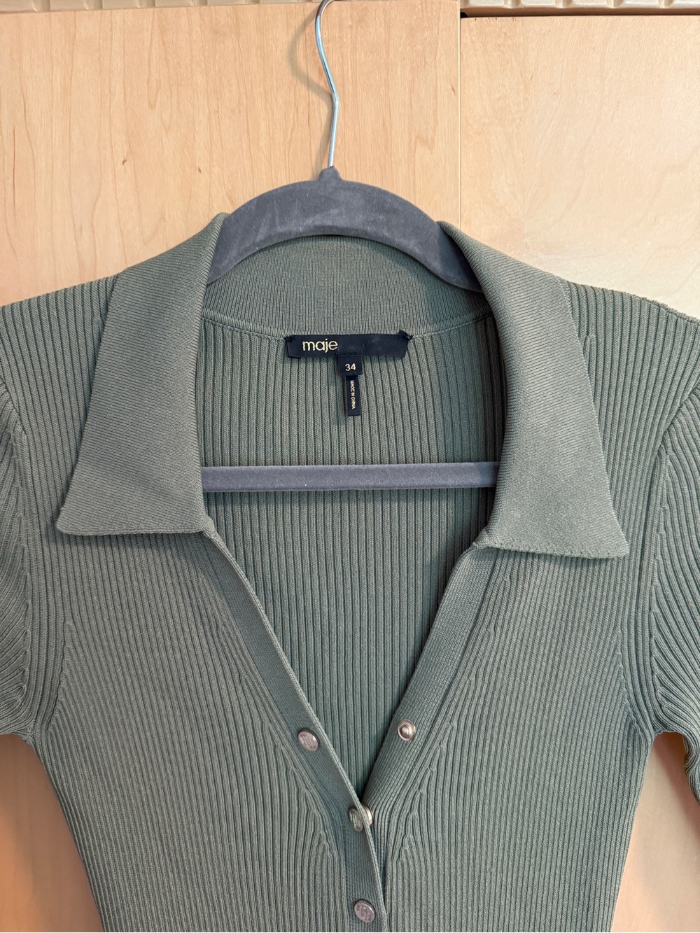 Maje Rimose Ribbed Dress - Picture 6 of 10